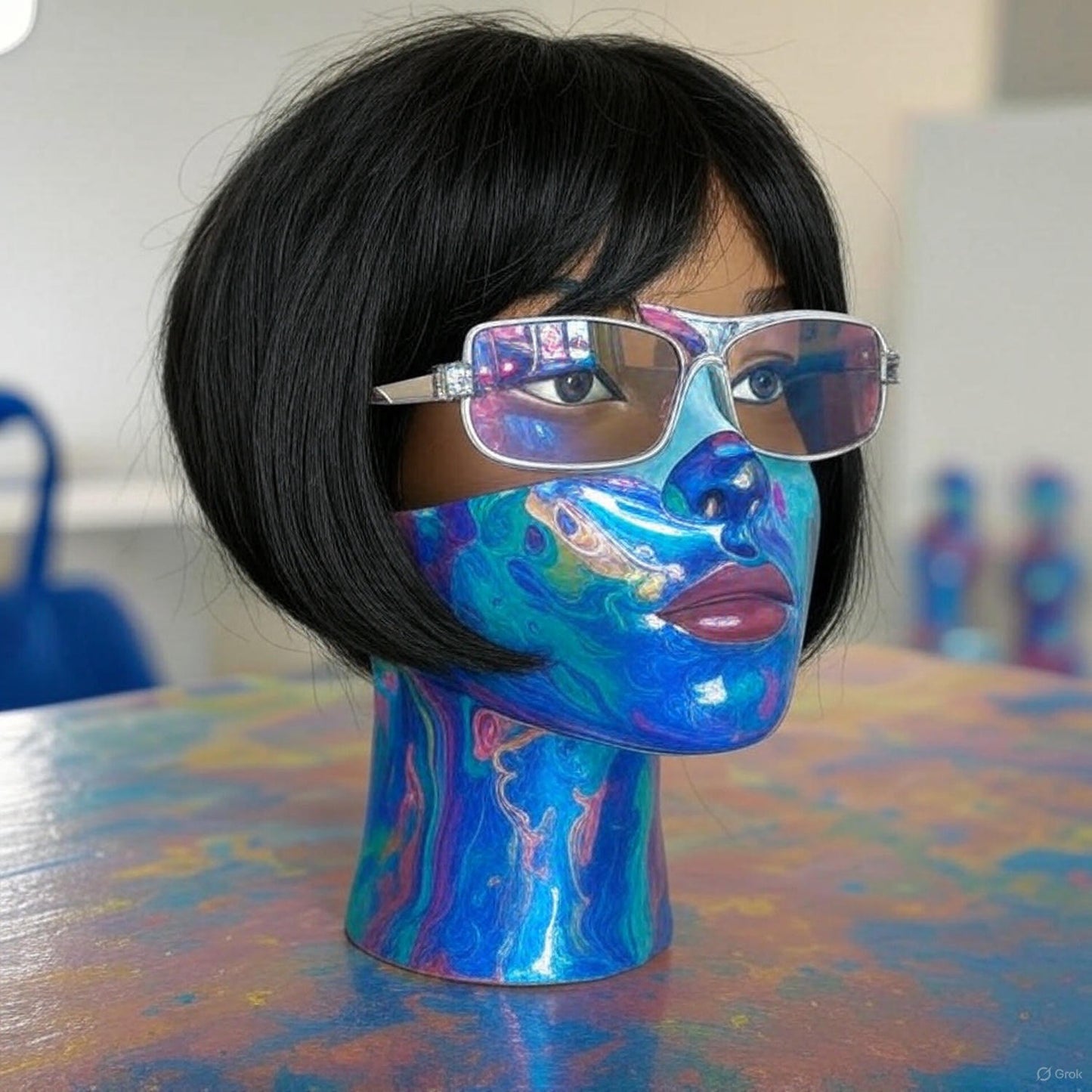 Perruques de cheveux humains courts coupe lutin droite perruque bresillienne pour les femmes noires pleine Machine faite perruques avec frange perruque pas cher