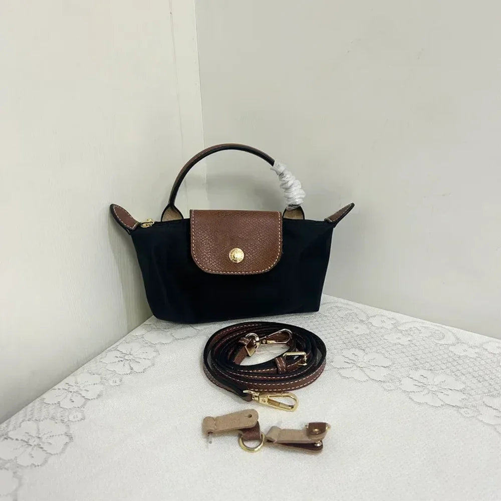 France Mini sac à main en nylon sans perforation une épaule femmes sac multifonctionnel printemps automne boulettes sac