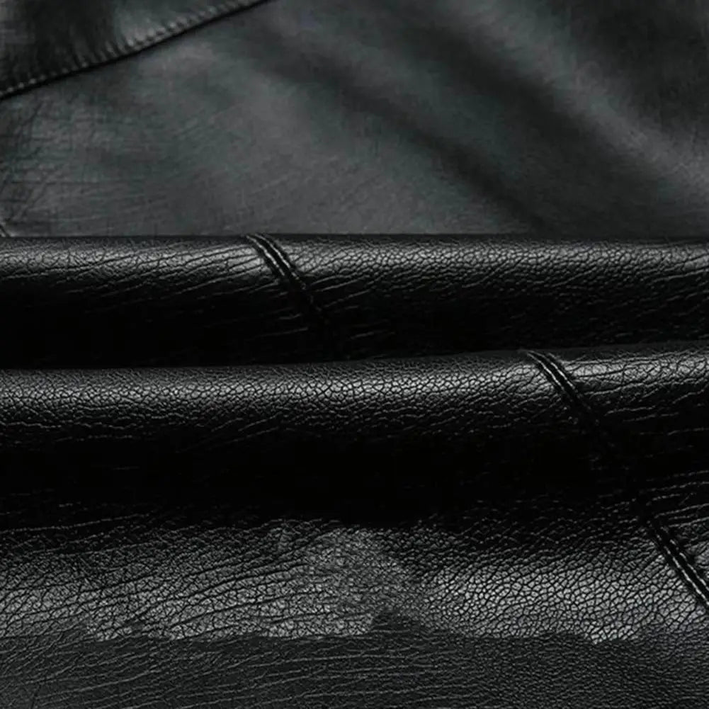 Veste Moto Premium Lencensa -  Cuir Col Montant - Qualité Exceptionnelle Automne