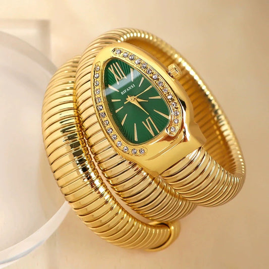 Dames de luxe Montre à Quartz mode or dames montres horloge haute qualité en acier inoxydable Bracelet Montre-Bracelet Montre Femme cadeaux