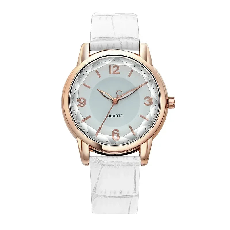Montres de luxe en cuir pour femmes, montre-bracelet à quartz, mode féminine