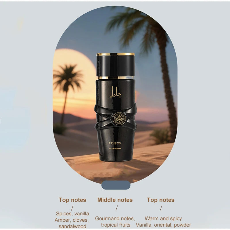 Parfum arabe De luxe, Spray Eau De Parfum unisexe, fleurs, Fruits Notes, parfum pour femmes, parfum épicé de Gourmand Oriental, brume corporelle au moyeu