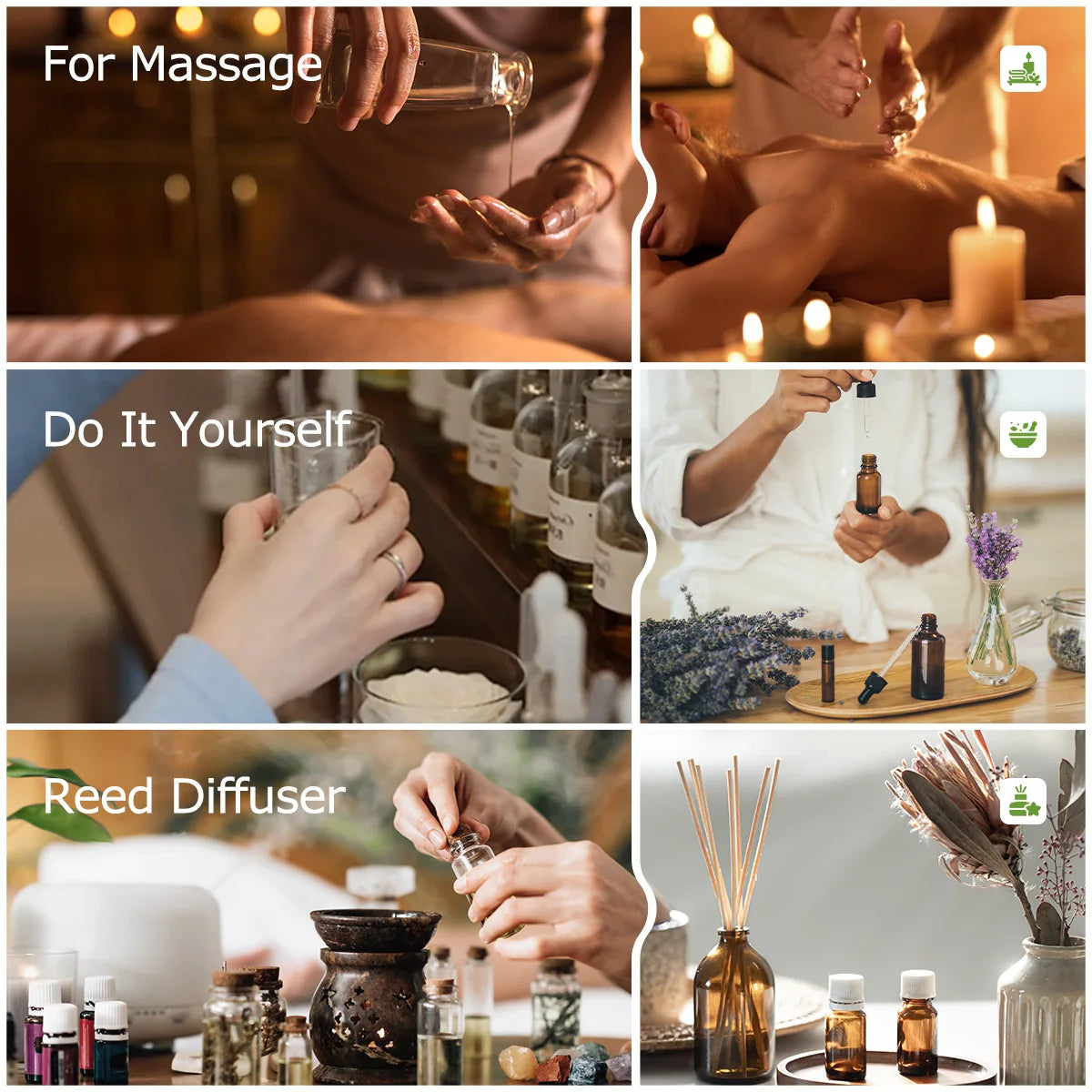 Huile Essentielle Menthe Poivrée 10ml - Soin Visage Corps Aromathérapie - Lencensa 