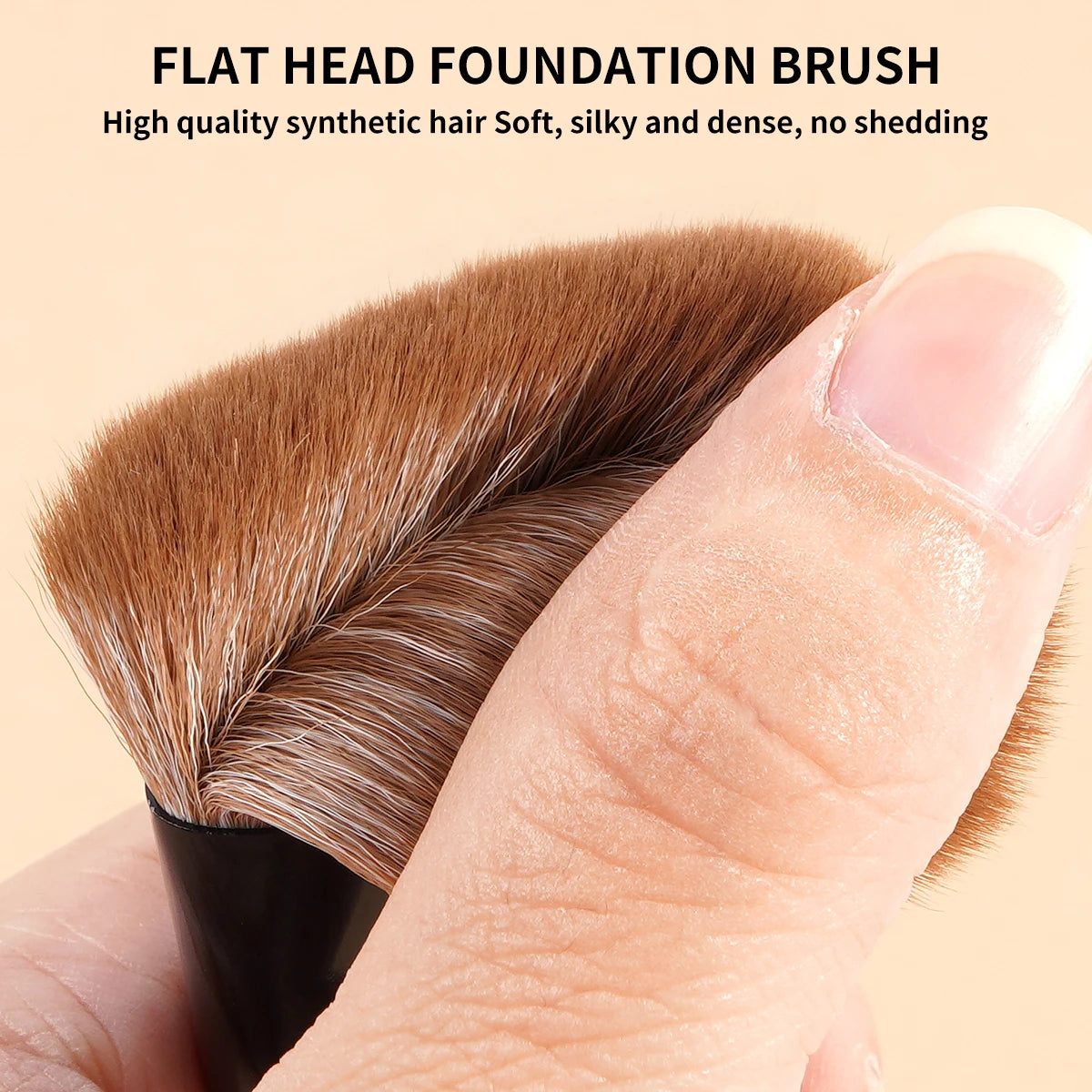 MAANGE – pinceaux de fond de teint profilés, pinceaux de maquillage pour le visage, pour fond de teint liquide ou crème, outil de maquillage pour la beauté - Lencensa 