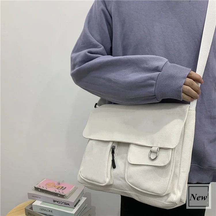 Sac à Main Femme FXZLLQ - Besace Toile Imprimée Bandoulière École - Lencensa 