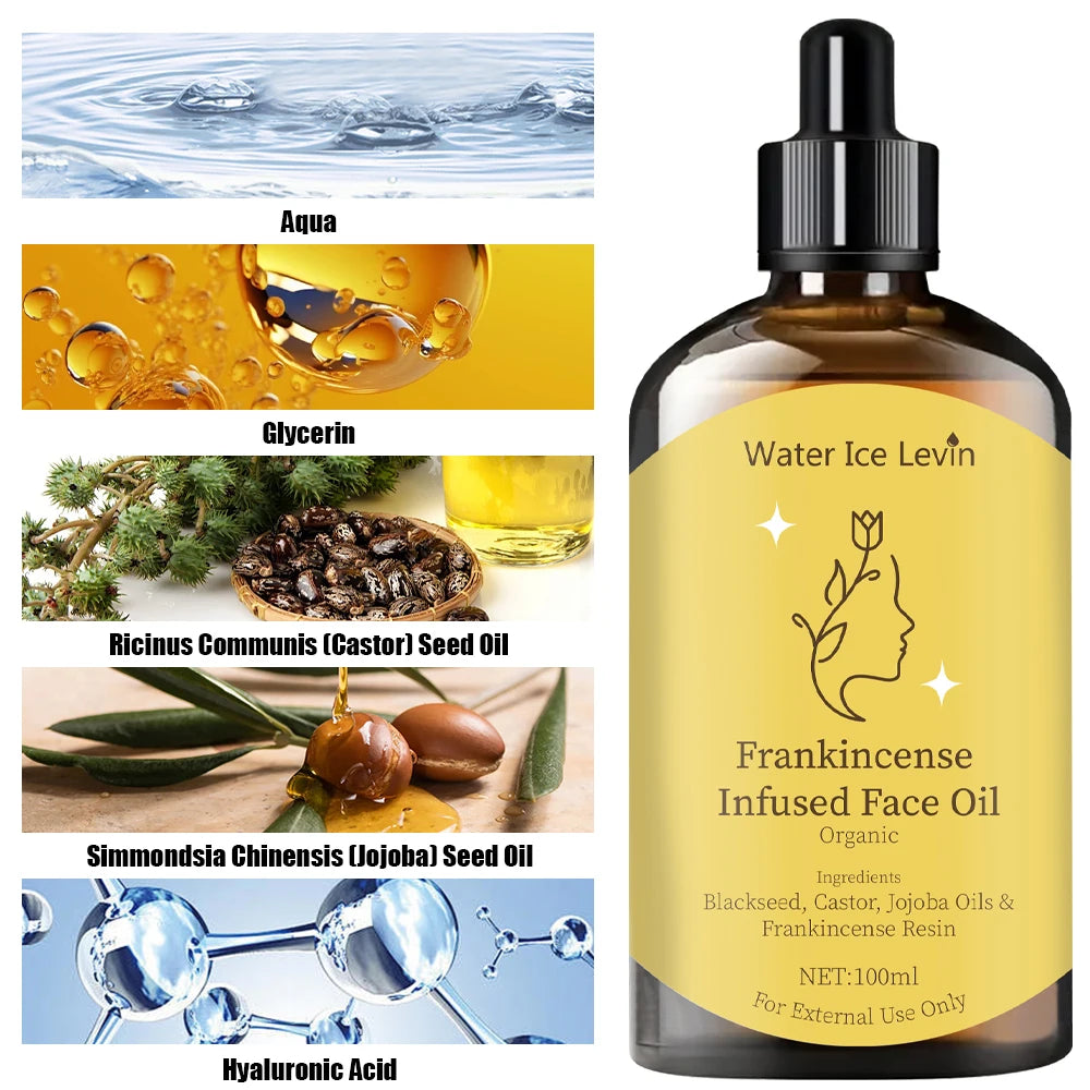 Huile Essentielle Frankincense Visage - Soin Hydratant et Nourrissant Sans Alcool - Lencensa 