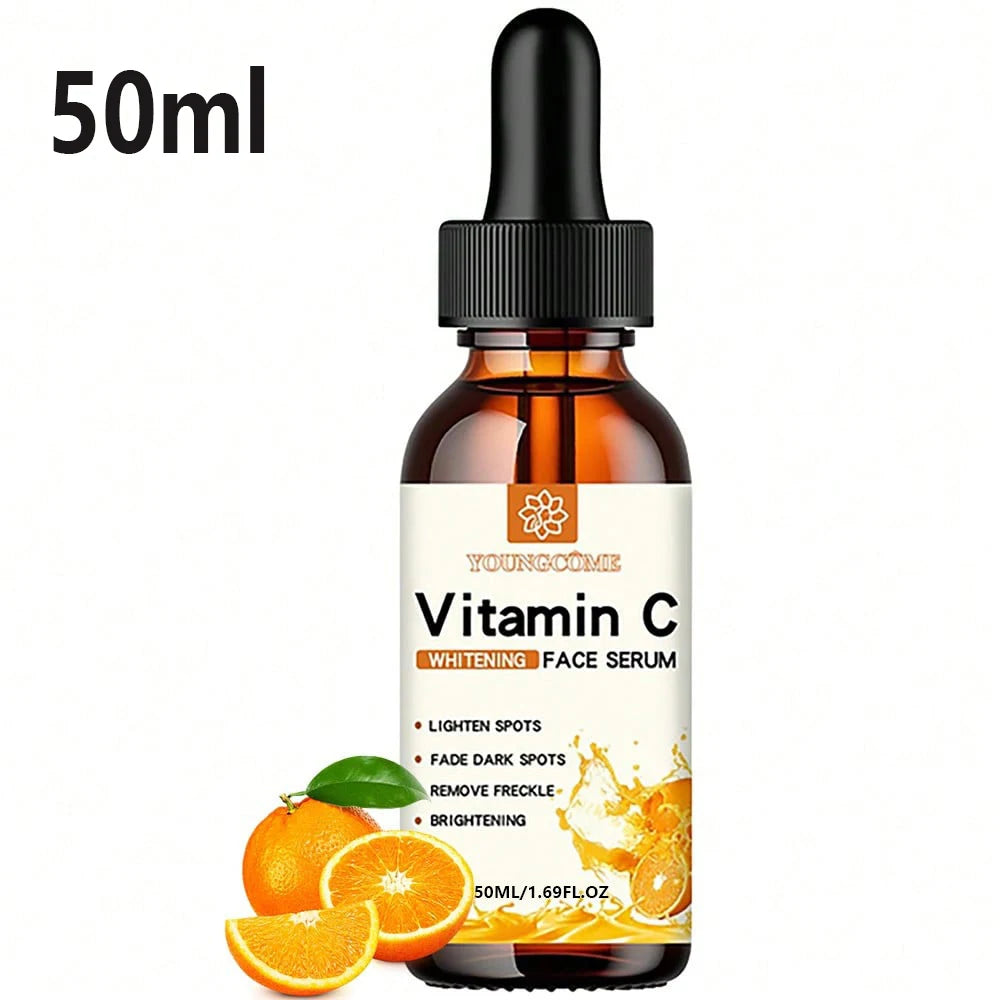 L'essence pour le visage à la vitamine C contient l'acide hyaluronique dissolvant de taches foncées réparation hydratante Essence Anti-âge soins de la peau du visage 30ml