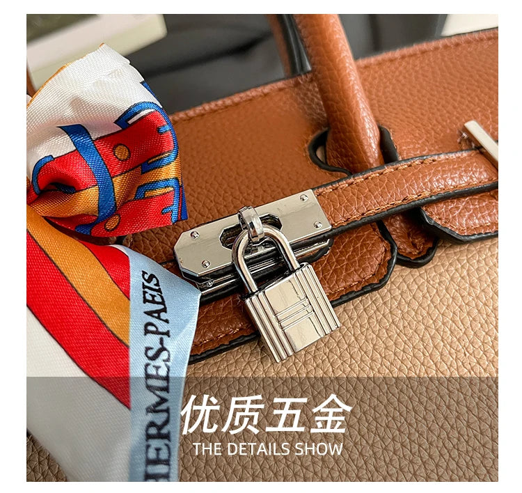 Sac à main de luxe léger et Portable pour femmes, sac à main de tempérament pratique, multifonctionnel, polyvalent, grande capacité, mode Simple - Lencensa 