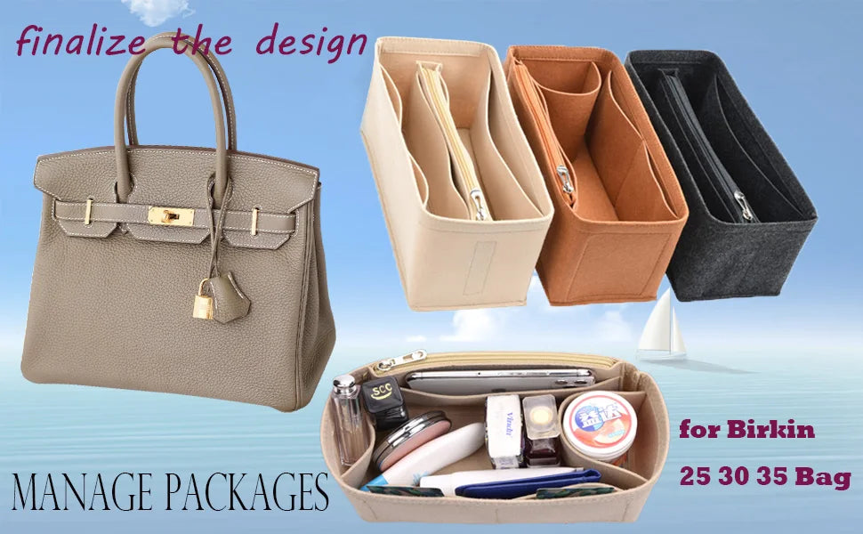 Insert organisateur de sac à main pour birkin 35 organisateur de sac insert de sac fourre-tout