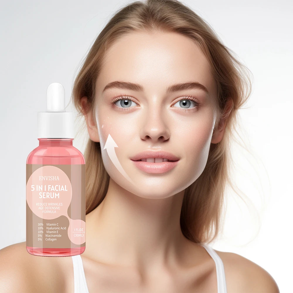 Sérum Visage Lencensa - Collagène + Acide Hyaluronique + Niacinamide Multi-Actifs