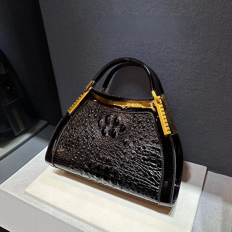 Sac à main imprimé crocodile Cirhide pour femme, Notification de marque de créateur de luxe, Haute qualité, Mode, Nouveau, Vente chaude