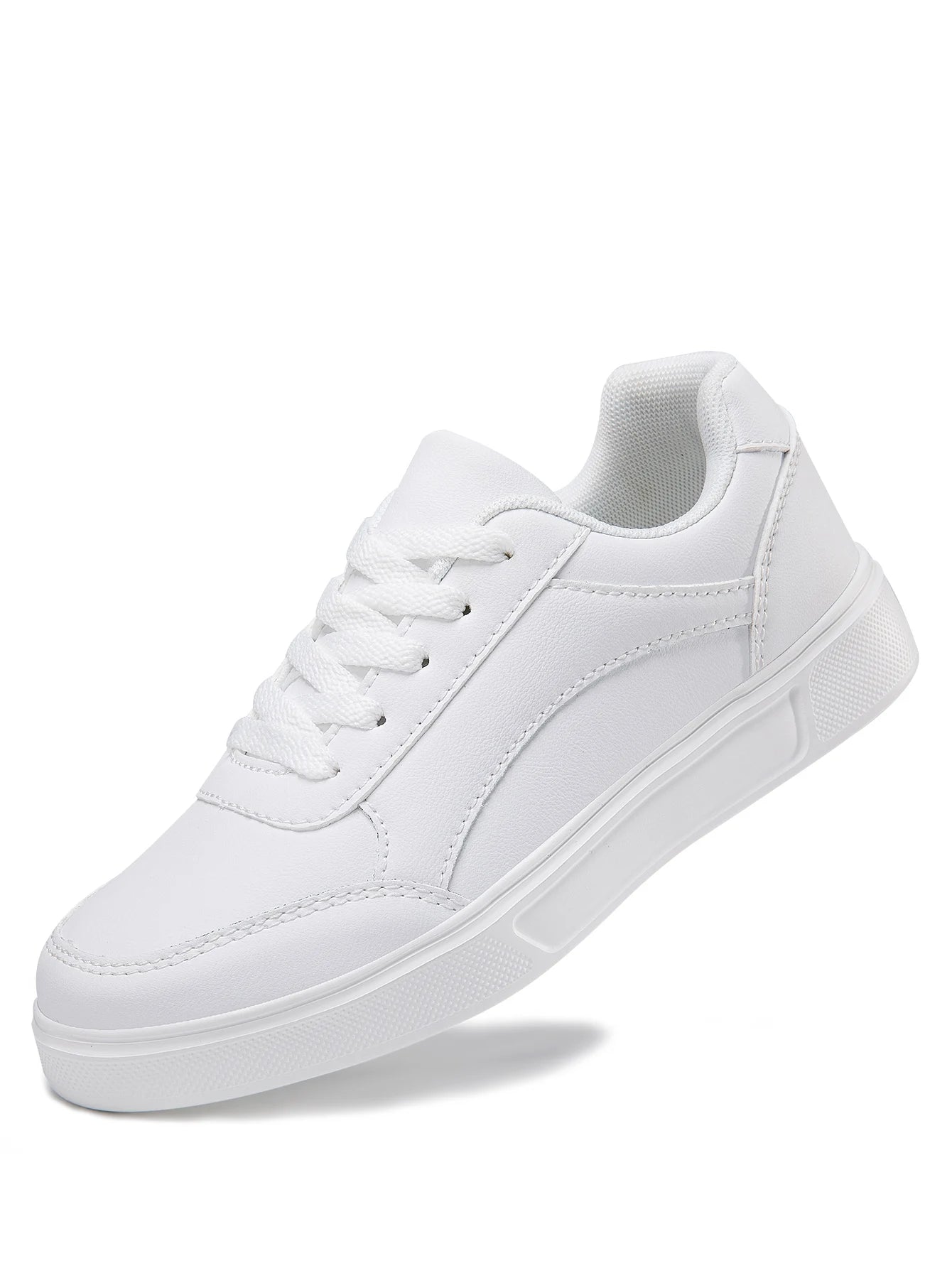 Espadrilles Femme Plateforme - Baskets Décontractées en Cuir