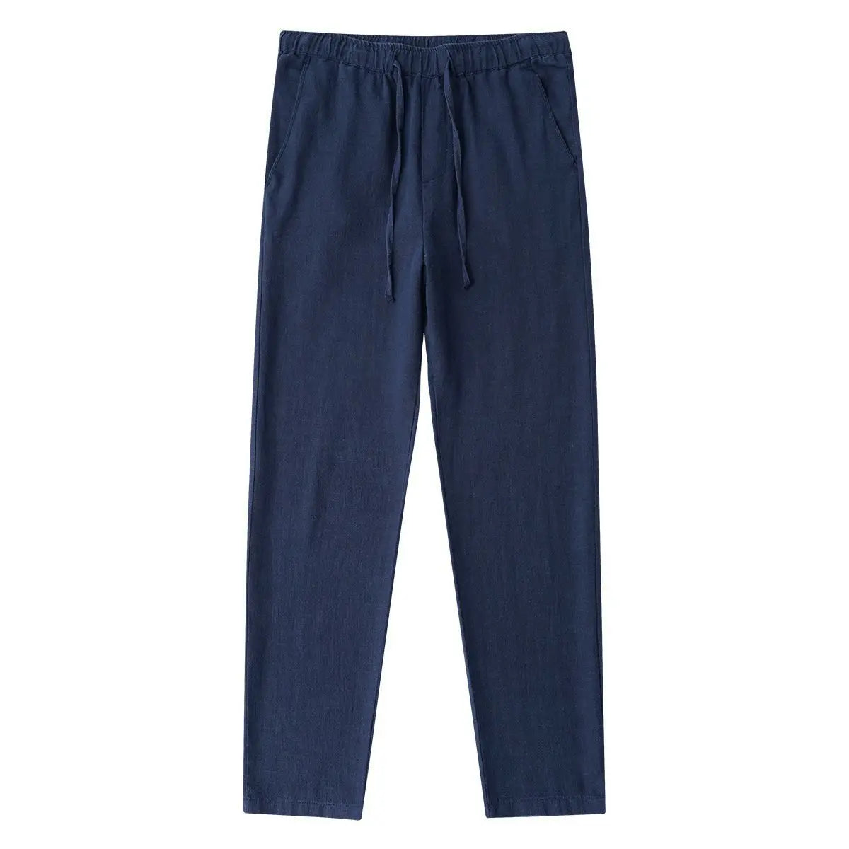 Pantalon Chino Homme Coton Lin - Jambes Larges Décontracté Baggy - Lencensa 