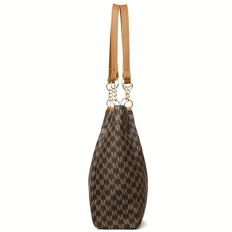 Sac à Main Femme FXZLLQ - Fourre-Tout Cuir PU Lettre M Vintage - Lencensa 