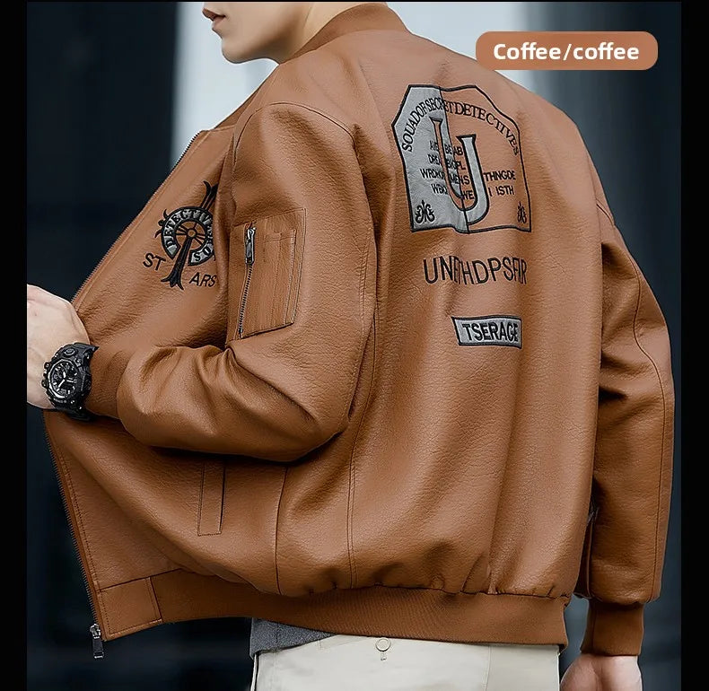 Veste en peluche épaisse pour hommes, de haute qualité, à la mode, belle veste en simili cuir, confortable et chaude, nouvelle collection
