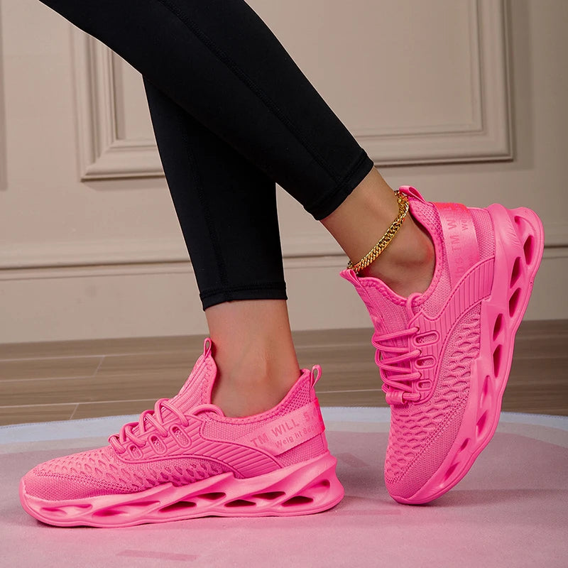 Femmes chaussures de Sport mode plate-forme baskets dames printemps hiver chaussures plates chaussures de course pour femme grande taille 43