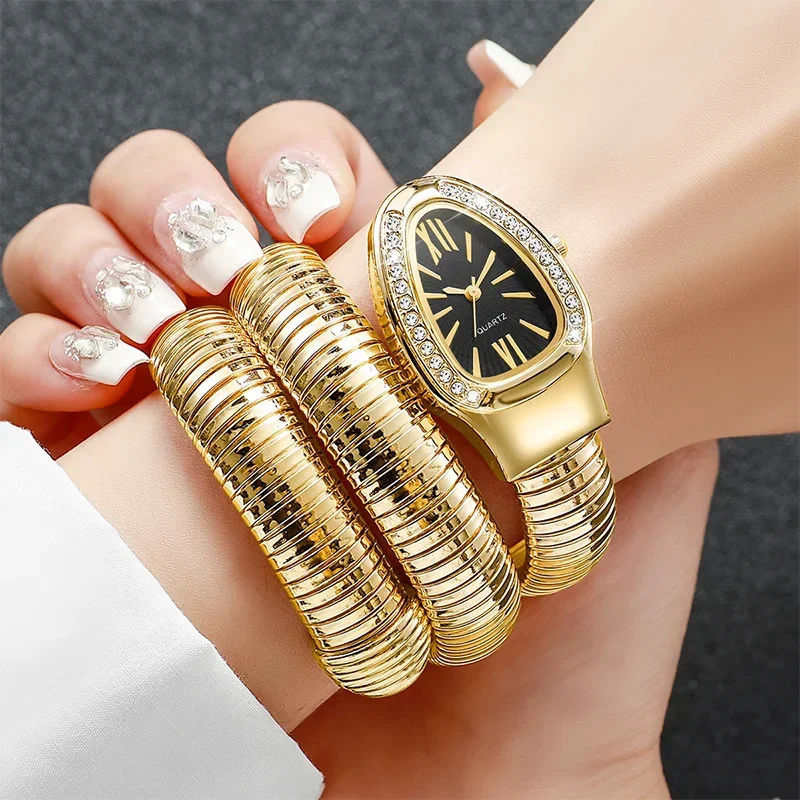 Dames de luxe Montre à Quartz mode or dames montres horloge haute qualité en acier inoxydable Bracelet Montre-Bracelet Montre Femme cadeaux