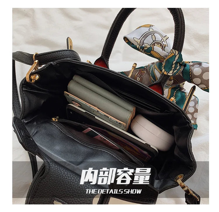 Sac Birkin imprimé écharpe 2025 pour femmes, sac à main à bandoulière en relief à ailes, fourre-tout de luxe à poignée supérieure avec serrure, sac à bandoulière élégant - Lencensa 