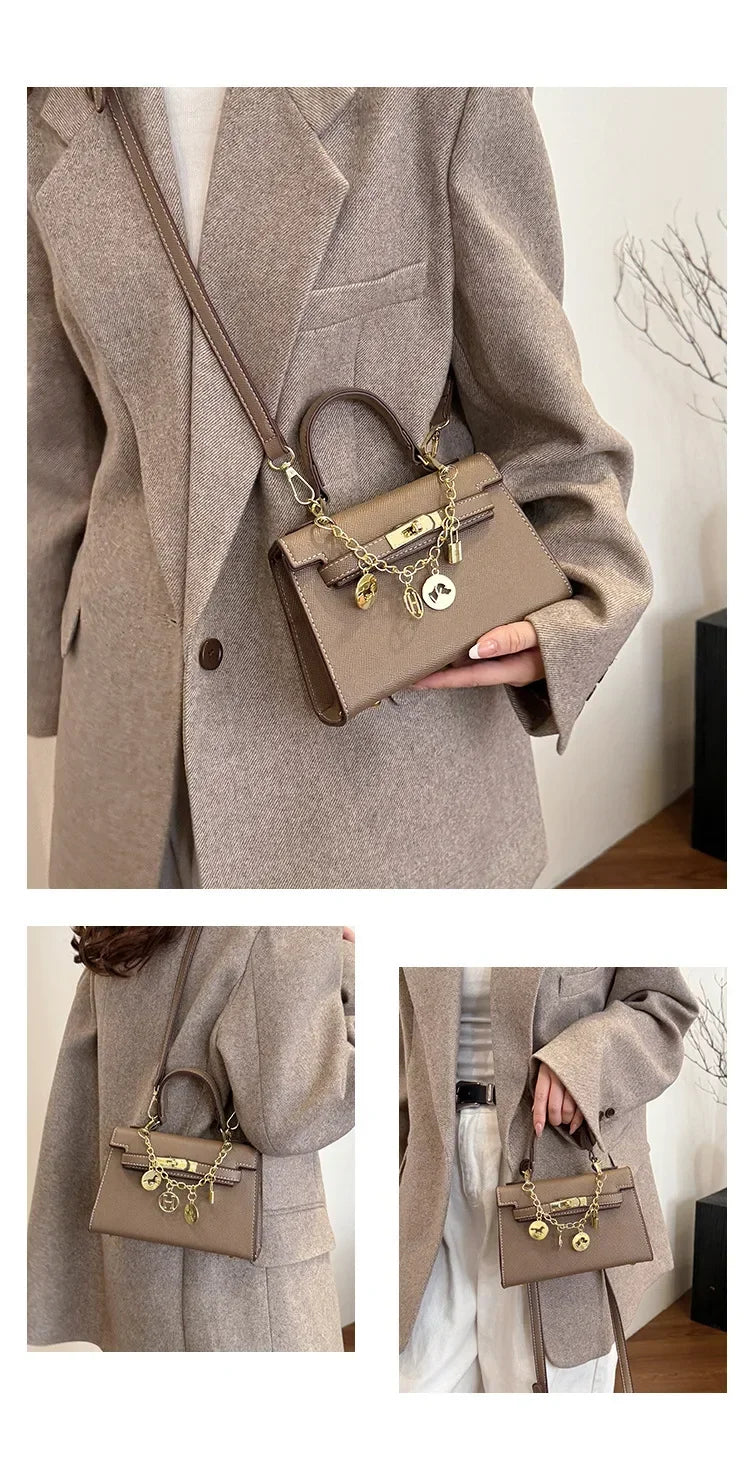 2025 Sac fourre-tout en cuir de luxe pour femme – Sac à main à bandoulière minimaliste, sac à main de travail et de bureau de petit lot de qualité supérieure - Lencensa 