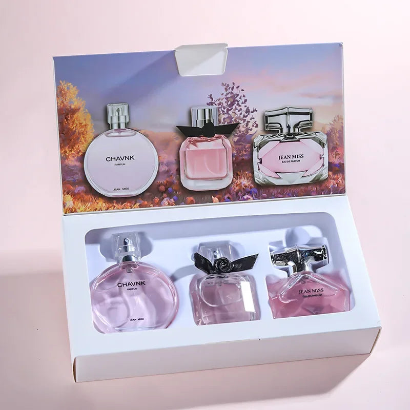 Coffret Parfum Femme 3x30ml - Collection Découverte Florale Fruitée Chyprée - Lencensa 