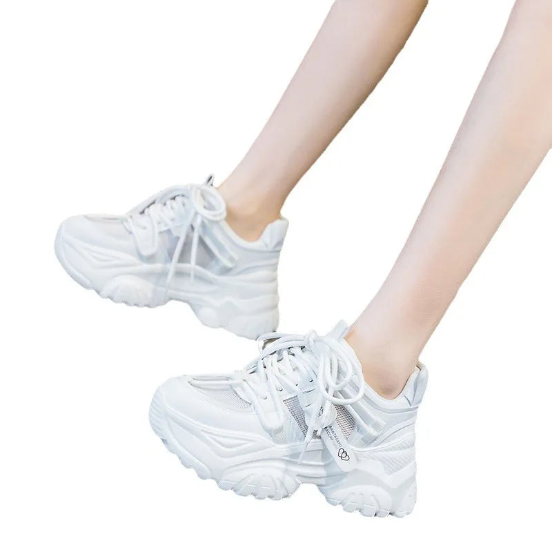 Baskets Femme Plateforme - Chaussures Décontractées Printemps