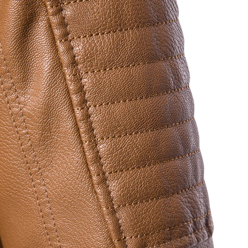 Manteau Cuir Premium Lencensa - Veste Moto Tactique Imperméable - Qualité Exceptionnelle - Lencensa 