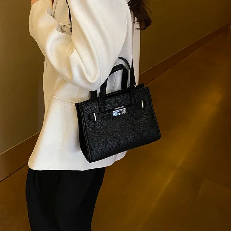 Sac messager élégant pour femme – Sac fourre-tout en cuir de marque de luxe avec sangle réglable