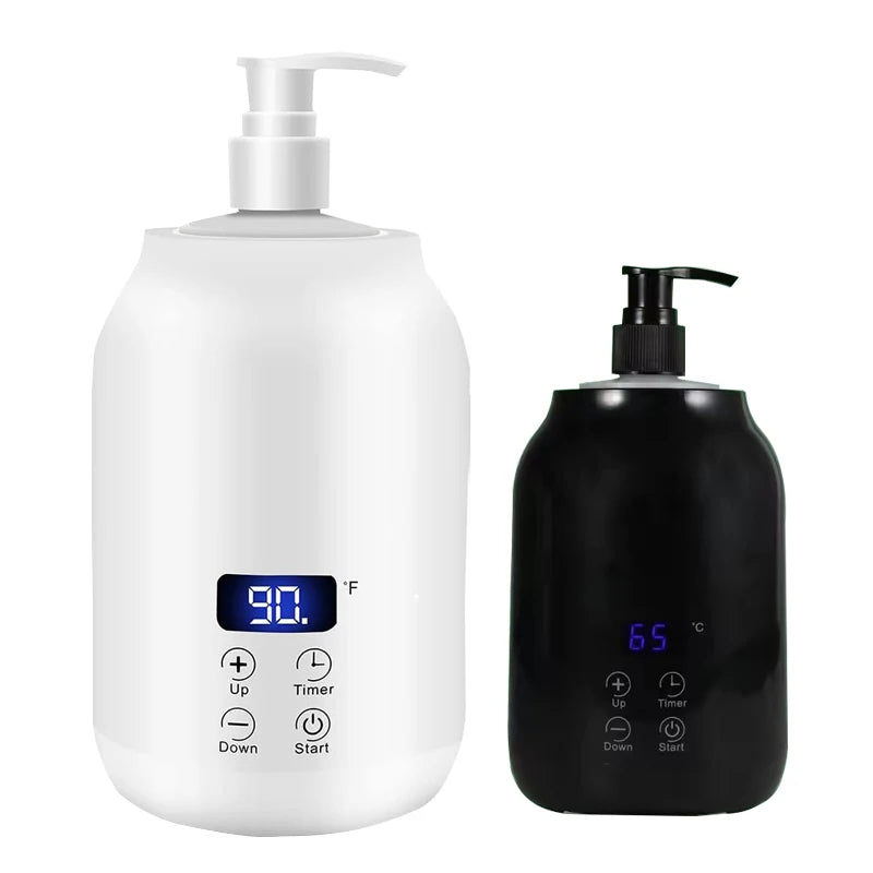 Chauffe-Lotion de Massage Digital - Réchauffeur Huile Crème LED Minuteur - Lencensa 