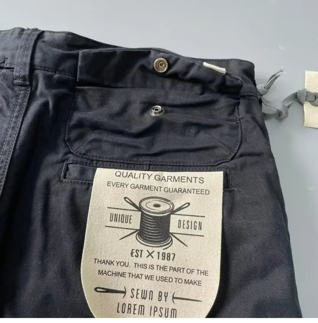 Pantalon Cargo Homme Coton - Style Américain Robuste Anti-Usure - Lencensa 