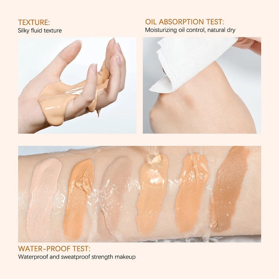 Crème de fond de teint pour le visage, haute couverture, fond de teint, imperméable, Base de maquillage coréenne, brume cosmétique Cc Bb