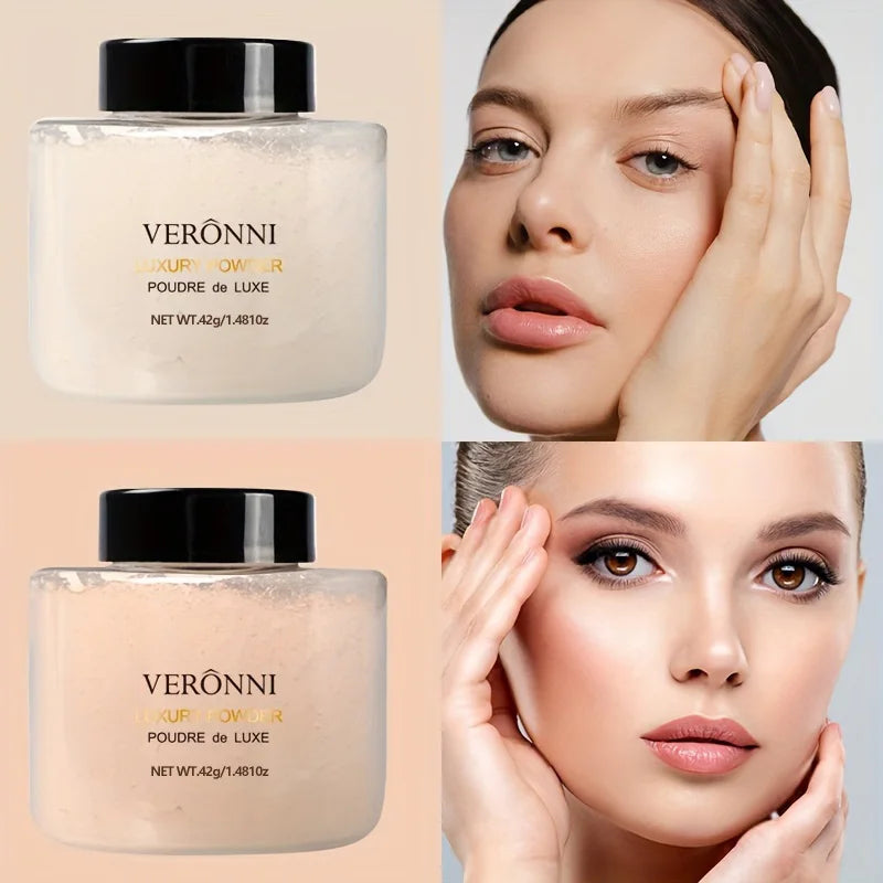 Kit de maquillage pour le visage, 3 pièces, comprend un fond de teint liquide à couverture complète de 15ml, primaire de maquillage hydratant et une poudre libre, résistant à la sueur