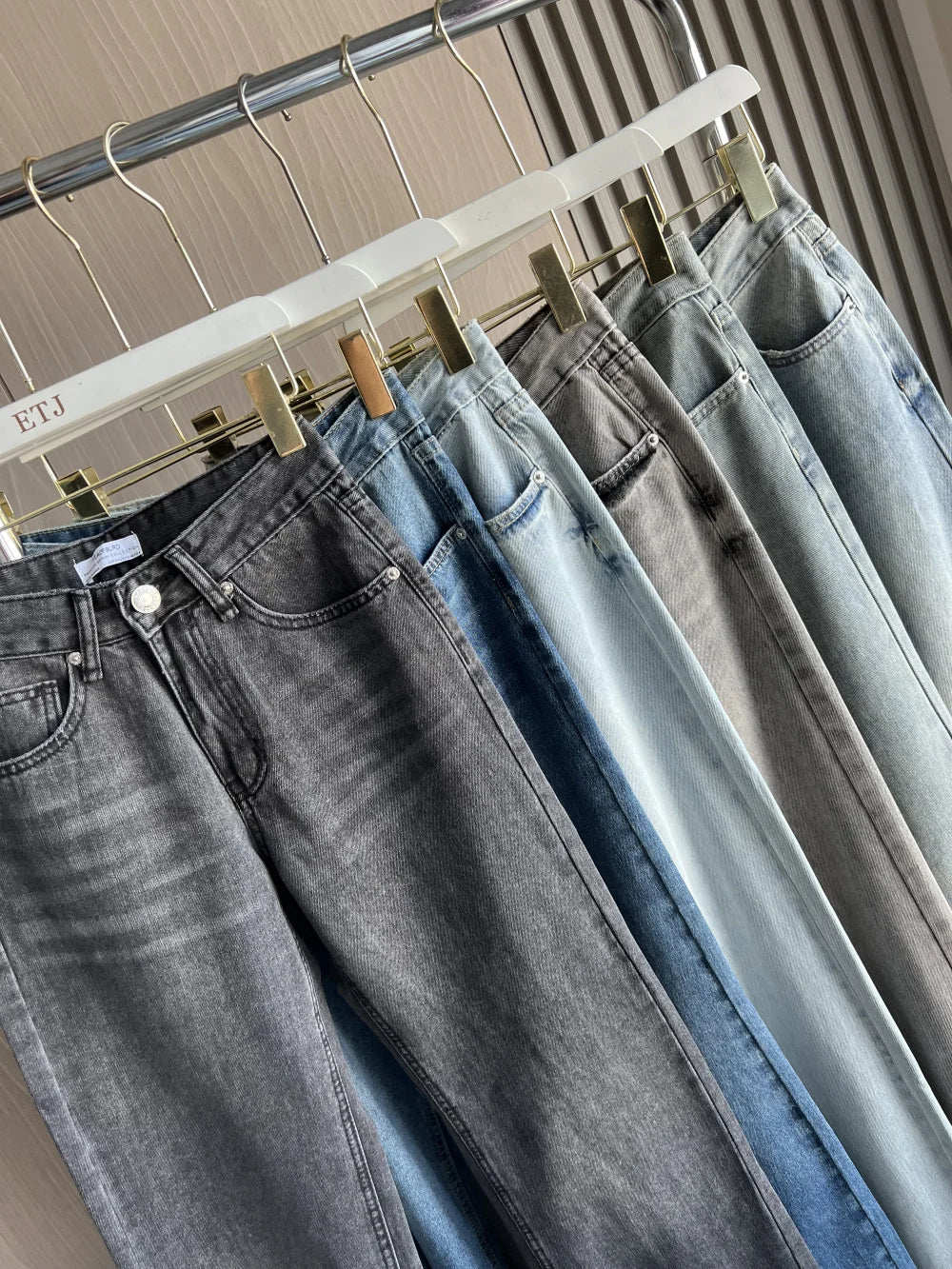 Jean Premium Femme Z1975 - Denim Haute Qualité Taille Droite Y2K 2025
