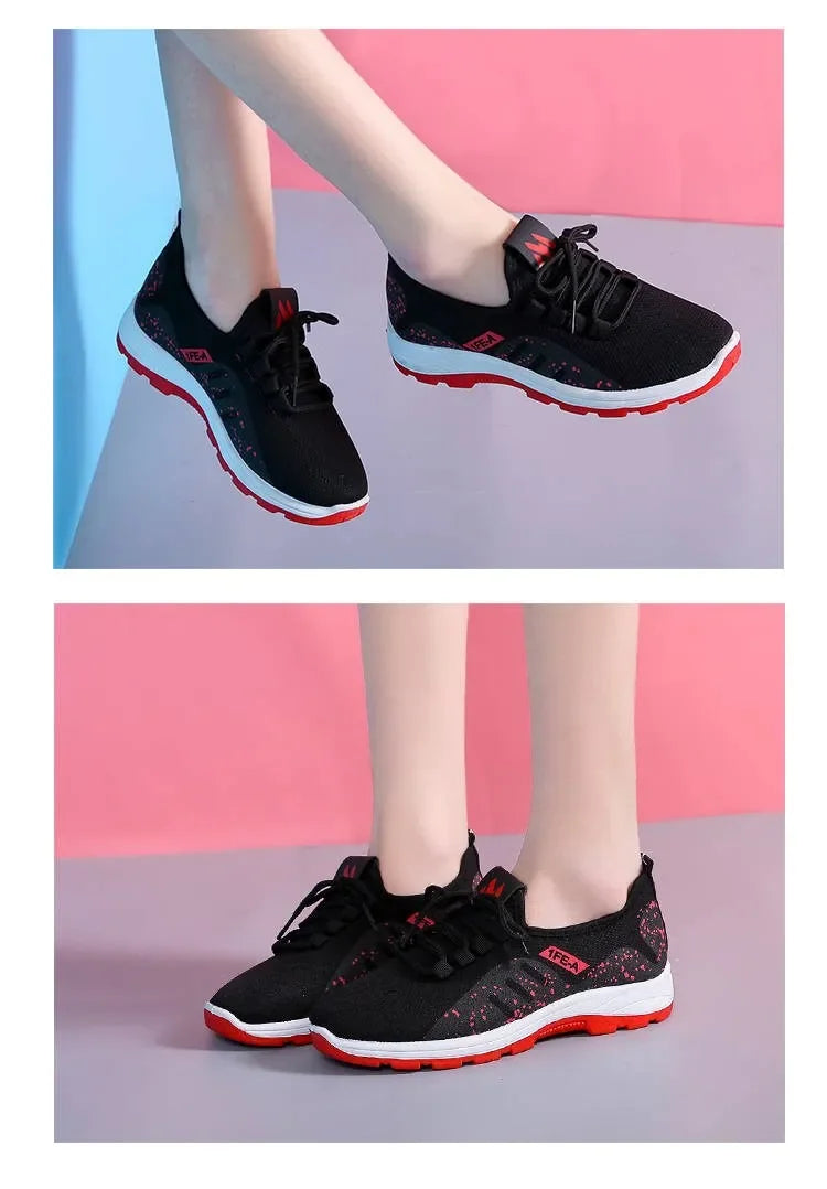 Lencensa - Baskets Plateforme Femme Premium | Chaussures Sport Maille de Qualité Supérieure