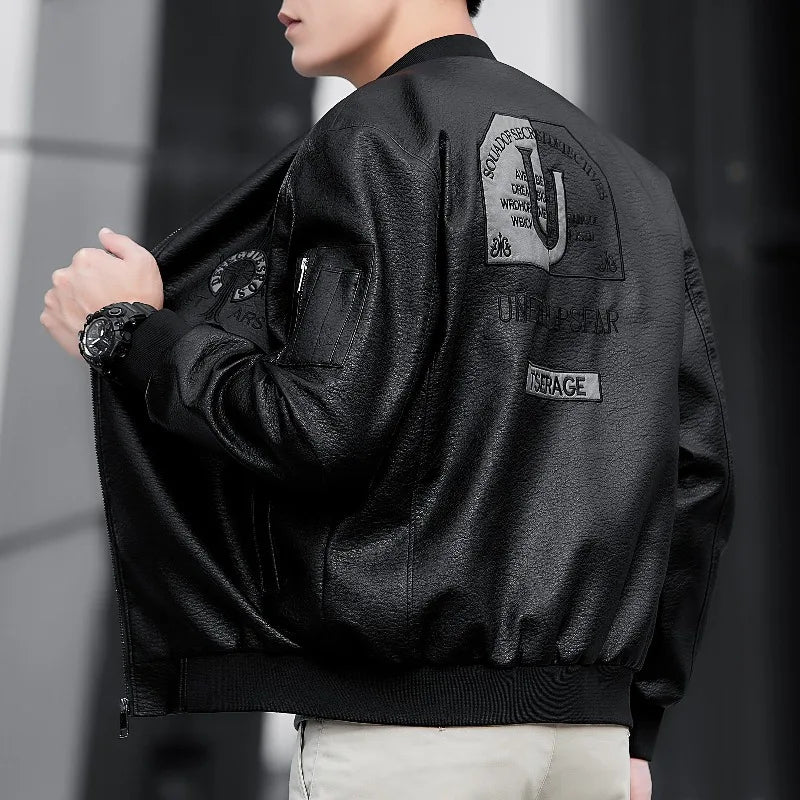 Veste en peluche épaisse pour hommes, de haute qualité, à la mode, belle veste en simili cuir, confortable et chaude, nouvelle collection