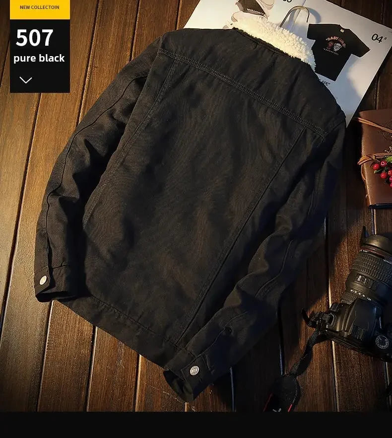 Veste Jean Premium Lencensa - Doublée Polaire Rembourrée Coton - Qualité Exceptionnelle Automne-Hiver - Lencensa 