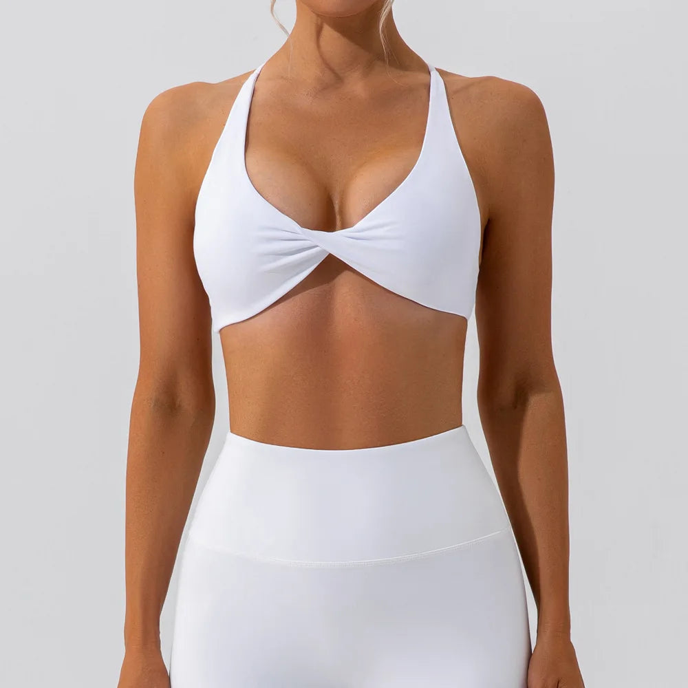 Brassière Sport Femme - Dos Croisé Respirante - Lencensa 