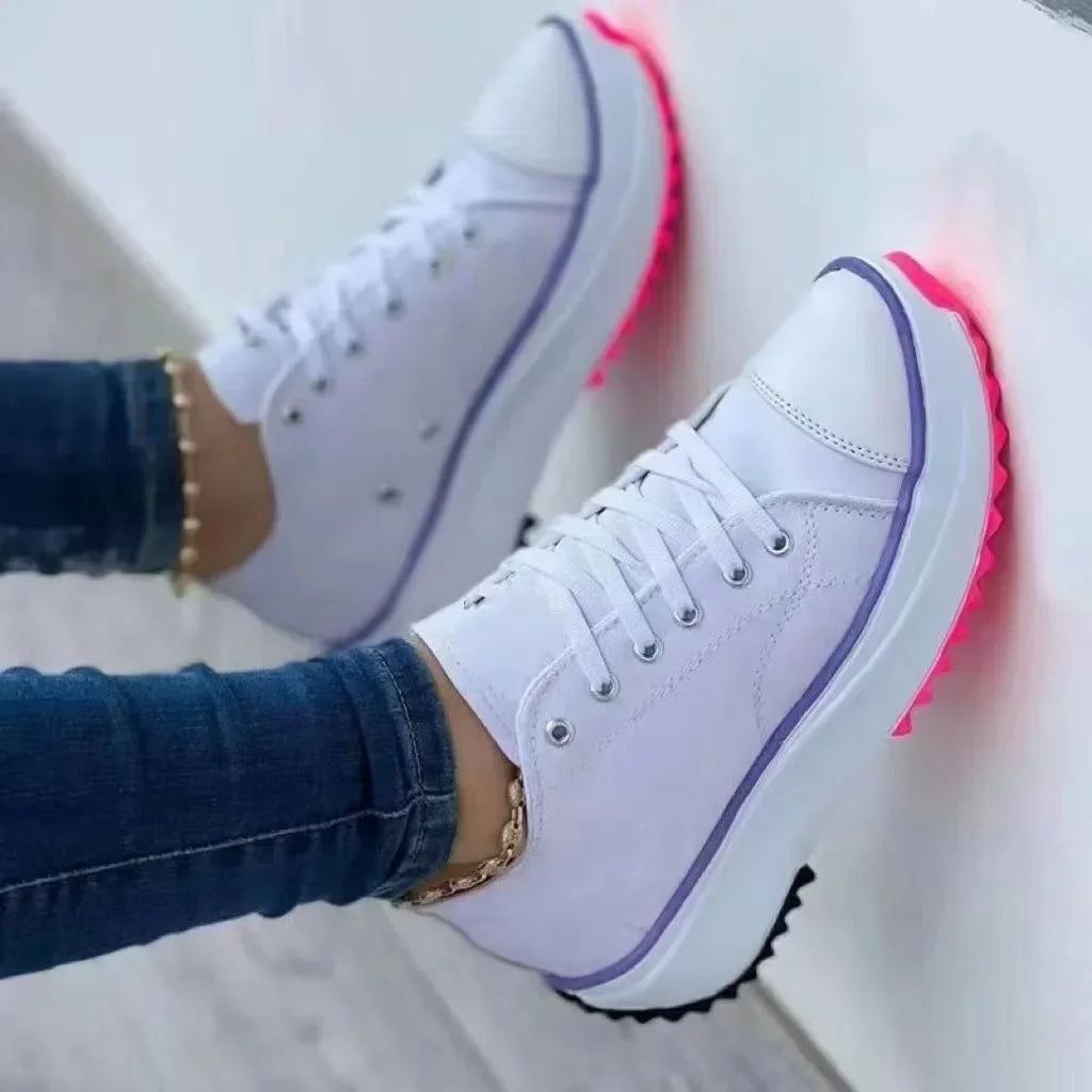 Lencensa - Chaussures Femme Premium | Baskets Toile Décontractées de Qualité Supérieure