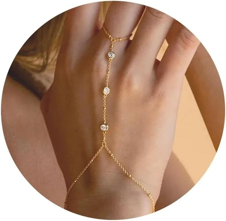 Chaîne à main en or pour femmes, Bracelets plaqués or pour femmes, Bracelets en argent, chaîne à main, bijoux en argent, cadeaux de noël pour femmes
