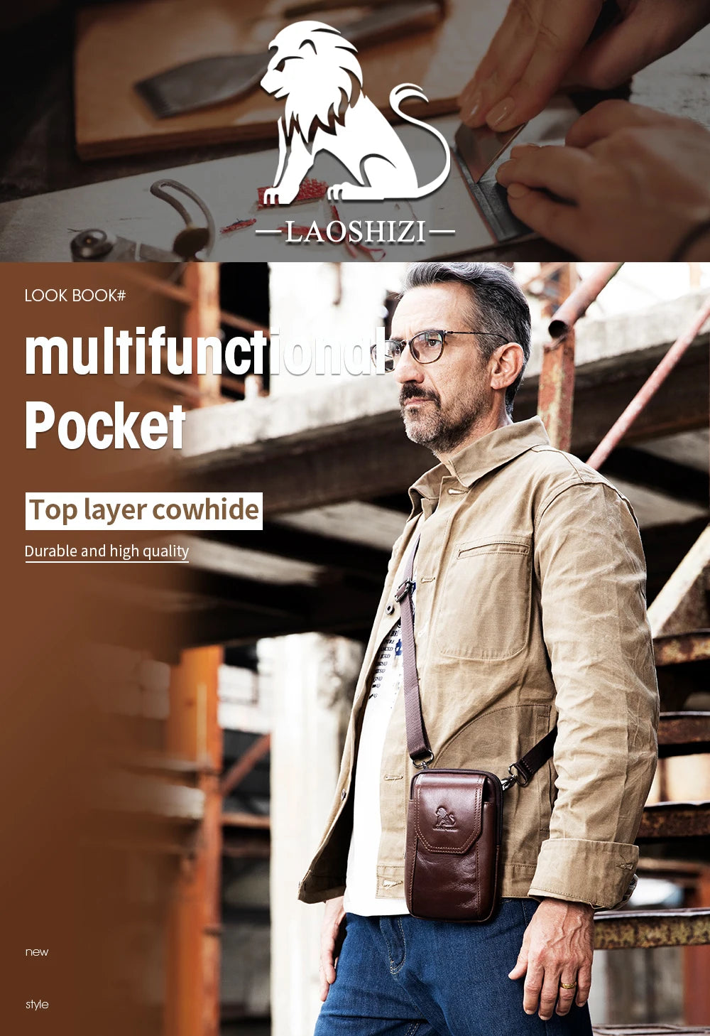Pochette Ceinture Premium Lencensa - Accessoire Multifonction Cuir - Qualité Exceptionnelle