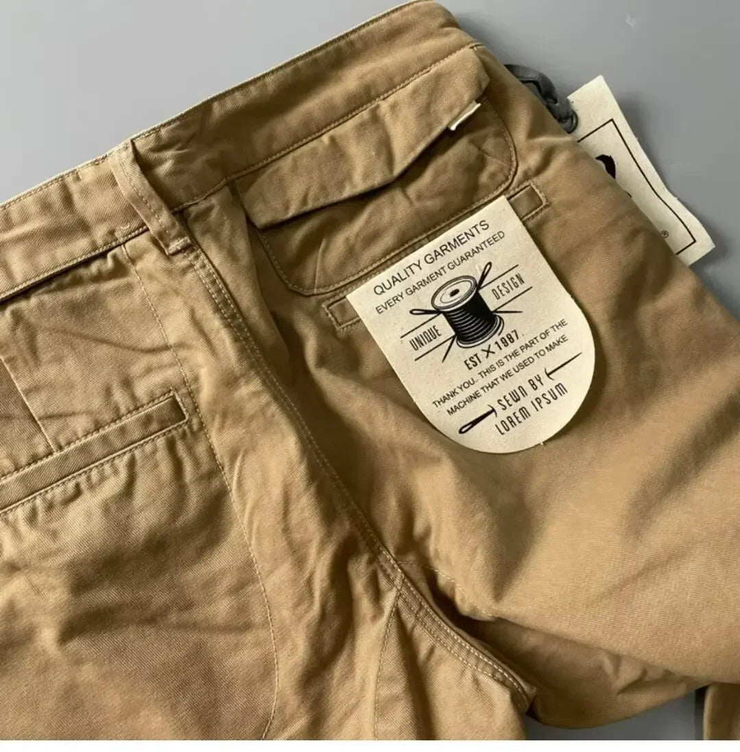 Pantalon Cargo Homme Coton - Style Américain Robuste Anti-Usure - Lencensa 