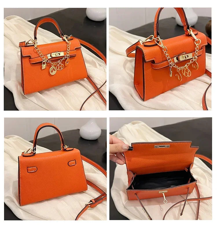 2025 Sac fourre-tout en cuir de luxe pour femme – Sac à main à bandoulière minimaliste, sac de travail de qualité supérieure pour petits lots et essentiels de bureau - Lencensa 