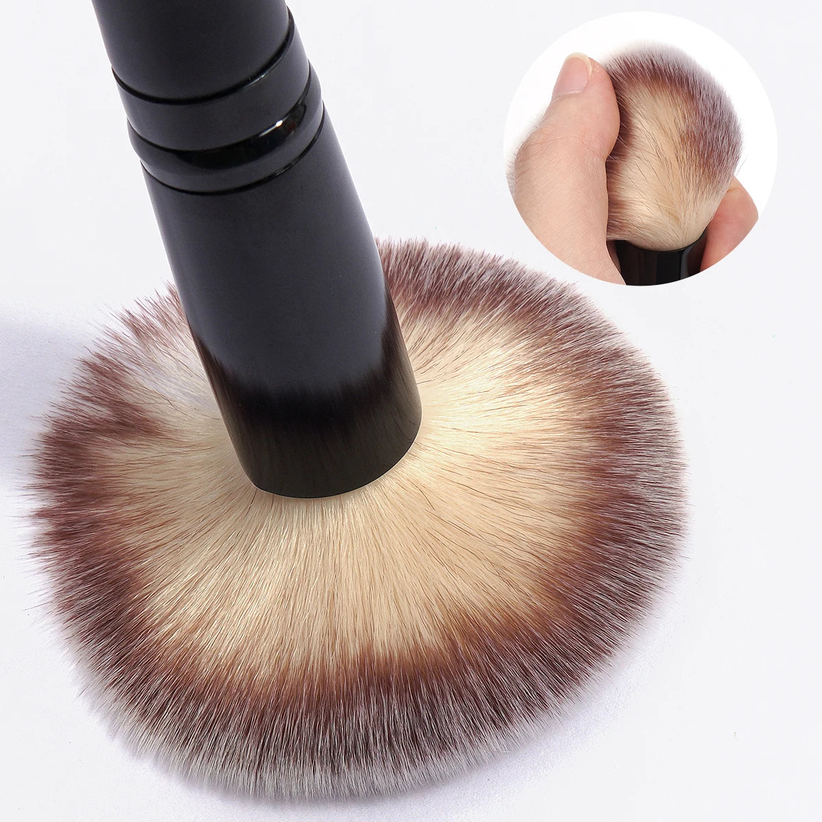 MAANGE ensemble de pinceaux de maquillage professionnel 18 pièces Premium fond de teint synthétique poudre correcteurs fards à paupières pinceaux de maquillage avec sac - Lencensa 