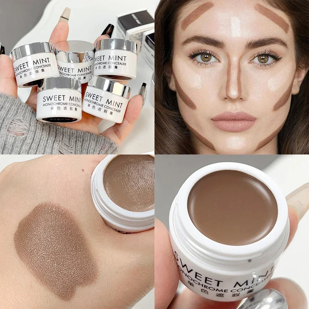 Palette de correcteurs mats, couverture de Texture crème, marques d'acné, cernes, maquillage multifonction pour le visage, éclaircissant durable, cosmétiques pour le visage