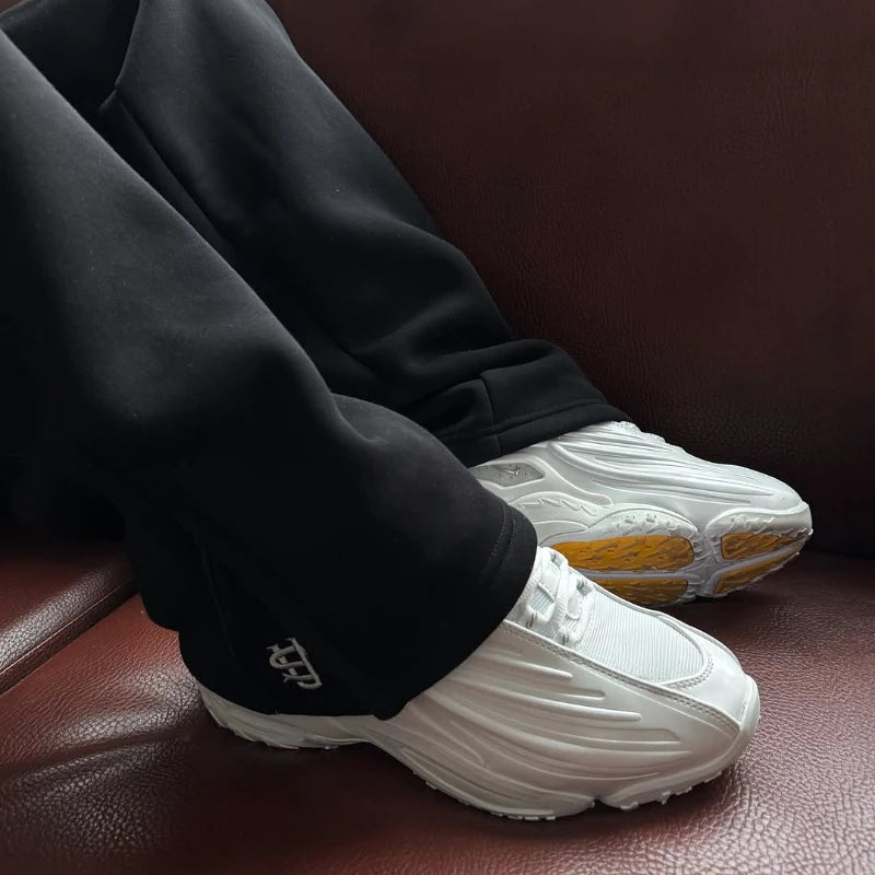 Pantalon Y2K Homme BiggOrange - Survêtement Large Logo Brodé Streetwear - Lencensa 