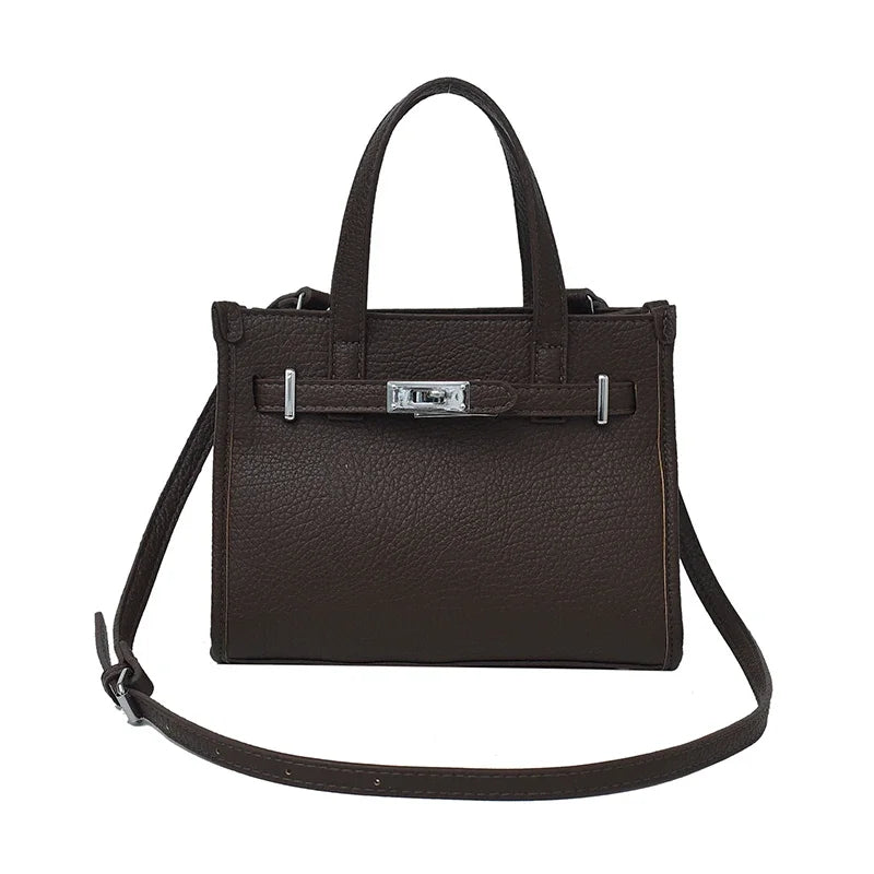 Sac messager élégant pour femme – Sac fourre-tout en cuir de marque de luxe avec sangle réglable
