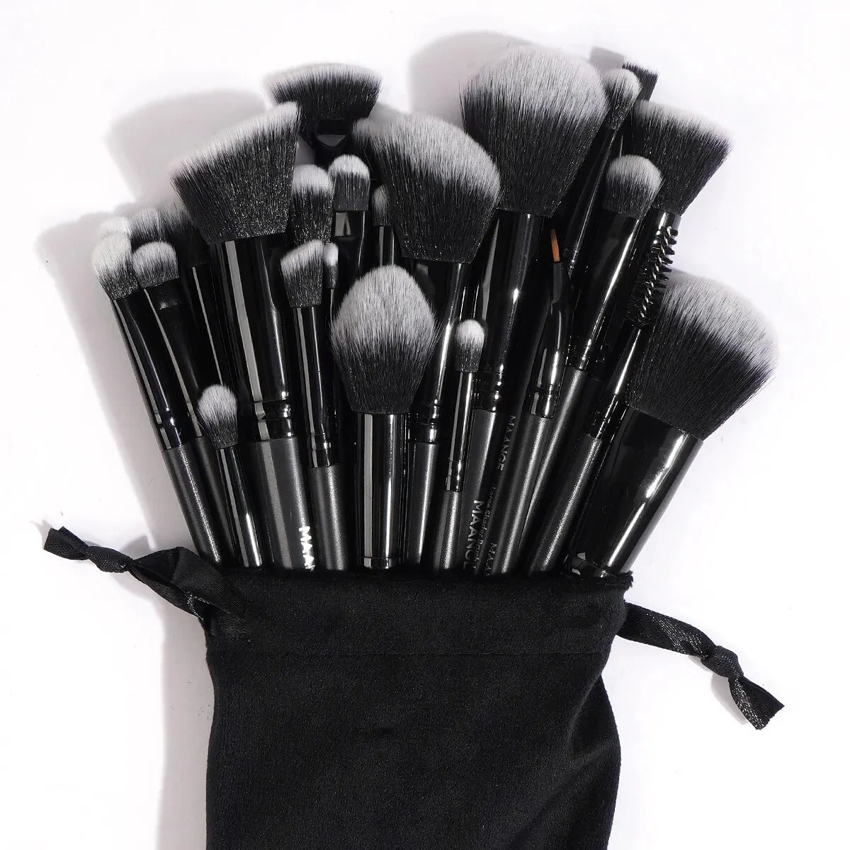 MAANGE-Ensemble de pinceaux de maquillage professionnels, outils de beauté avec sac, fond de teint, correcteur pour les yeux, poudre de fard à joues, 30 pièces - Lencensa 