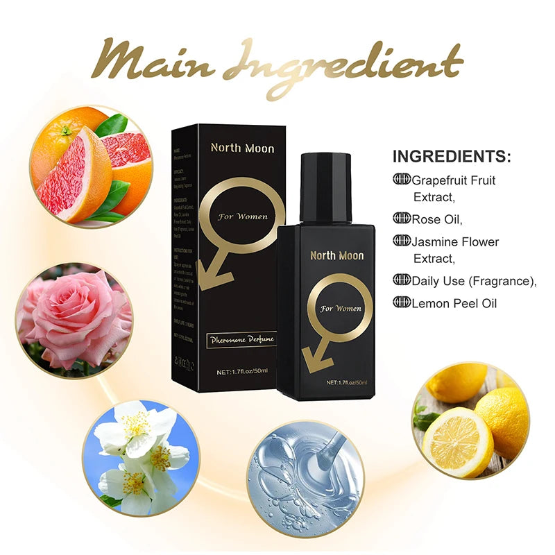 Sexuellement de phéromone séduisant pour hommes et femmes, parfum charmant pour attirer les femmes, parfum flirtant pour les rencontres, spray corporel longue durée, 90ml