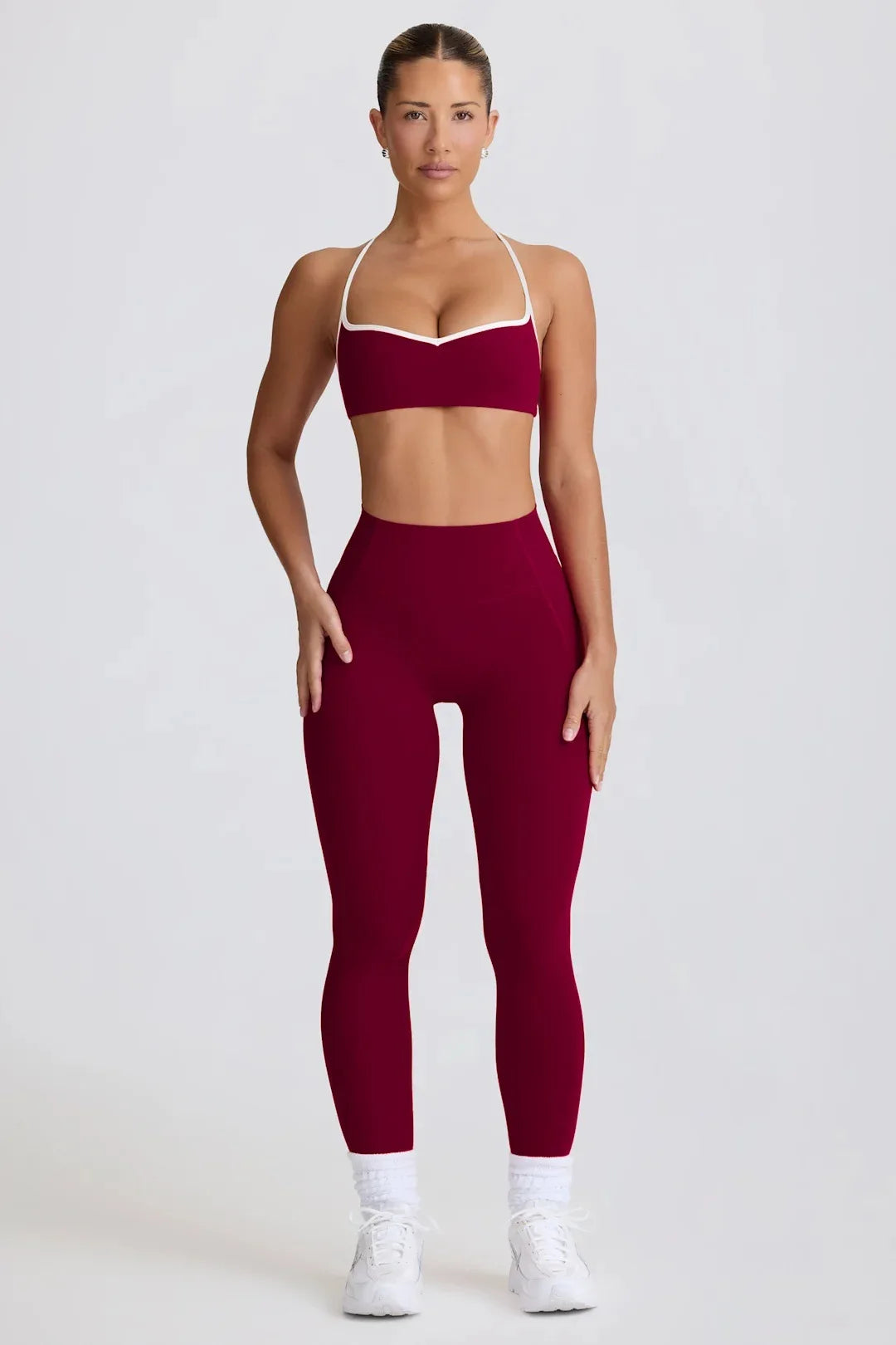 Ensemble Yoga Femme FUBEIKE - Short Taille Haute + Top Sport 2 Pièces - Lencensa 