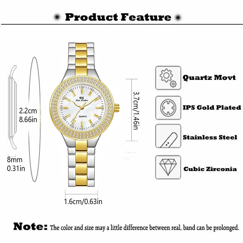 Mode dames montres robe or Montre femmes cristal diamant montres en acier inoxydable argent horloge femmes Montre Femme