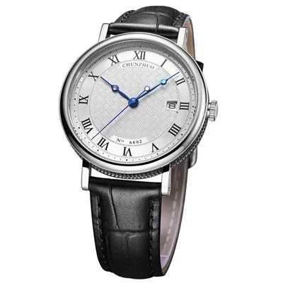Montre à quartz ultra-plate pour hommes, mouvement d'anticorps contractés, 38mm, acier inoxydable importé du 10/2019 sur